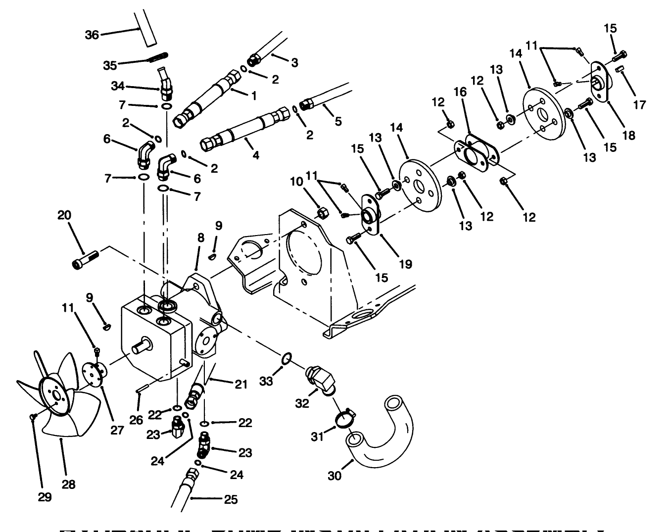 Hydraulic Pump Installation Assembly