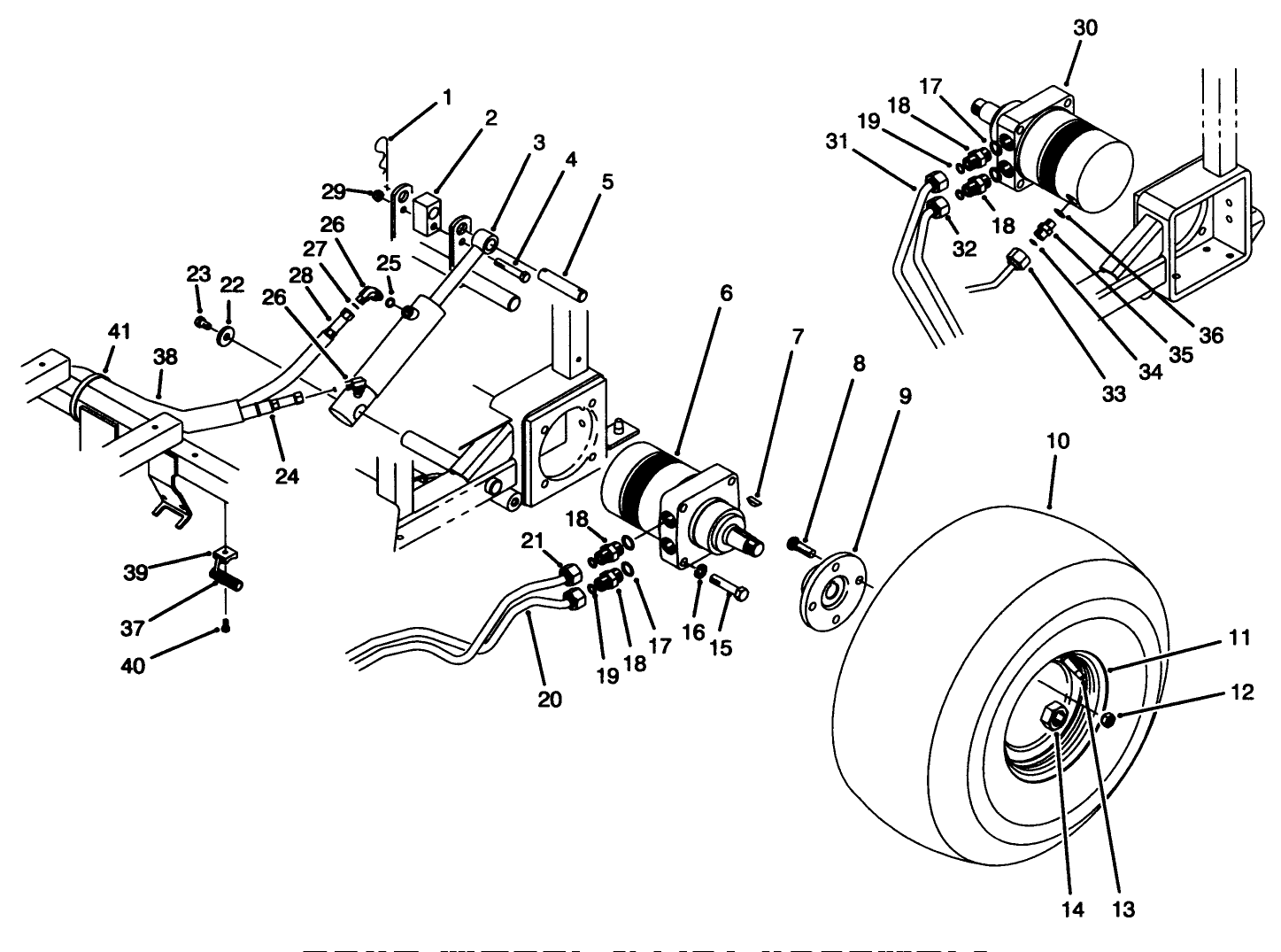 Rear Wheel & Lift Assembly