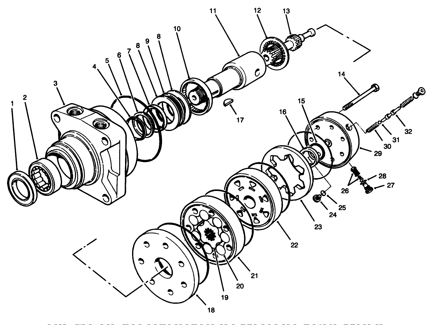 Right Rear Hydraulic Motor Assembly No.75-9840