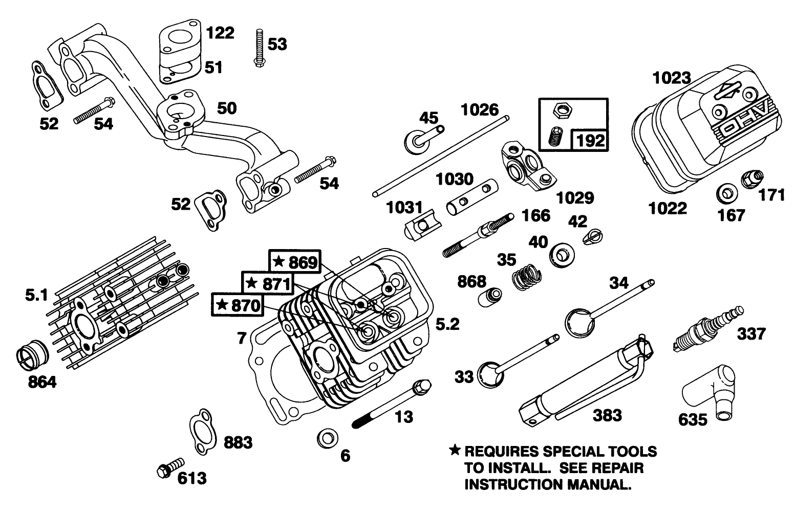 Engine Briggs & Stratton Model 303447-0446-01