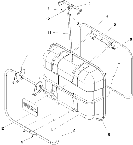Hopper Back Assembly