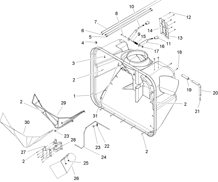 Front Hopper Assembly