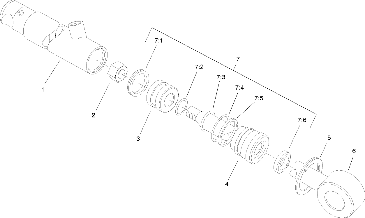Hydraulic Cylinder Assembly No. 83-7000