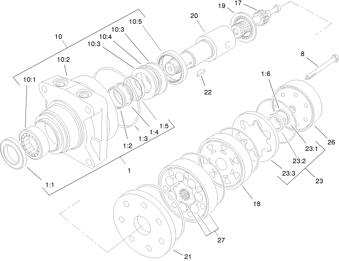 Hydraulic Drive Motor Assembly No. 75-9830