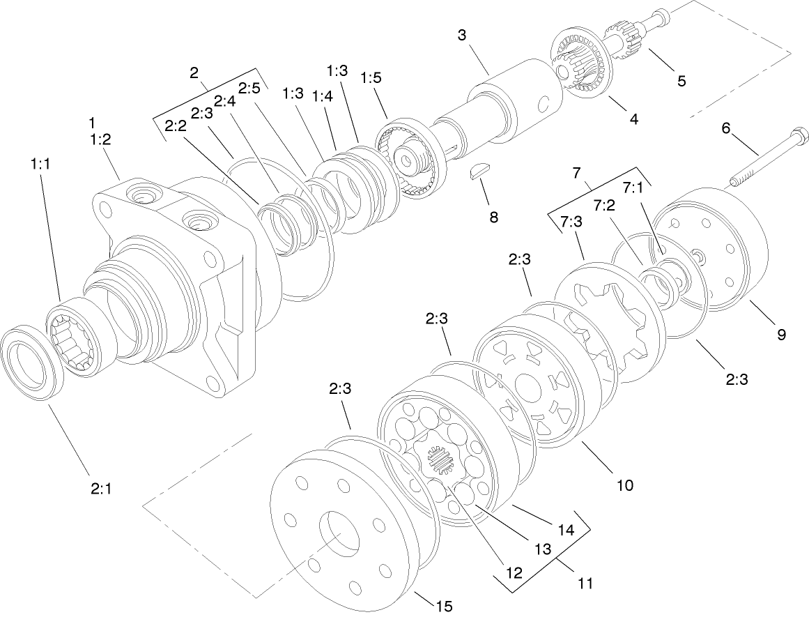 Hydraulic Motor Assembly No. 98-0958