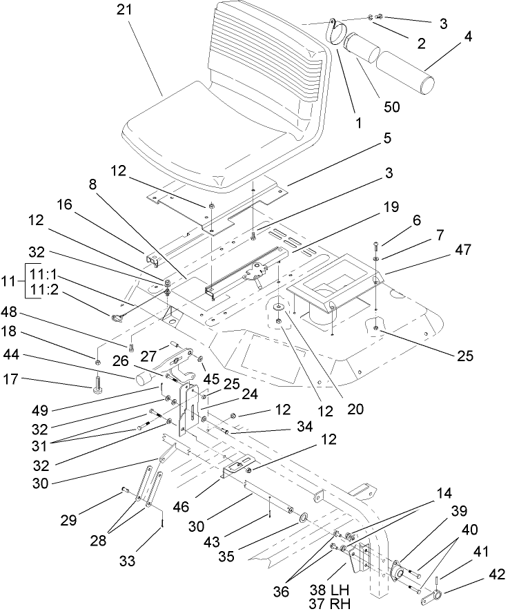 Seat and Brake Assembly