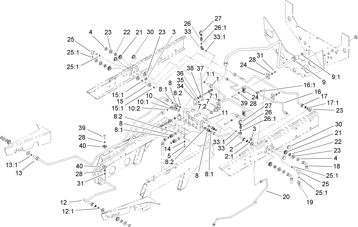 Rear Hydraulic Control Block Assembly