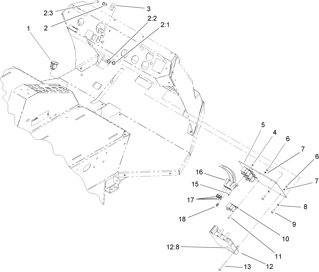 Multi-Pro 5600 and 5700 Mounting Assembly
