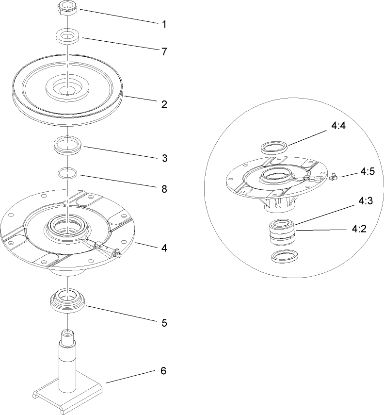 Low Driven Spindle Assembly No. 104-3532