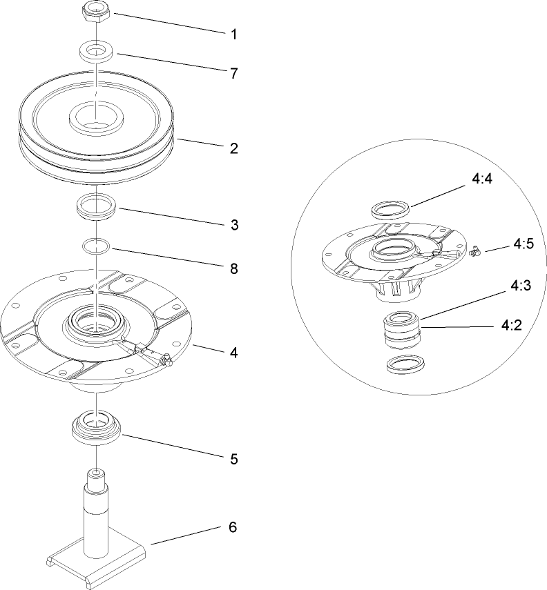 Double Driven Spindle Assembly No. 104-3530