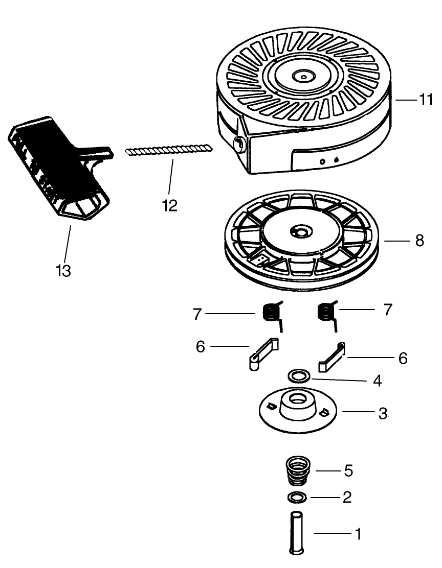 Recoil Starter Assembly No. 590712