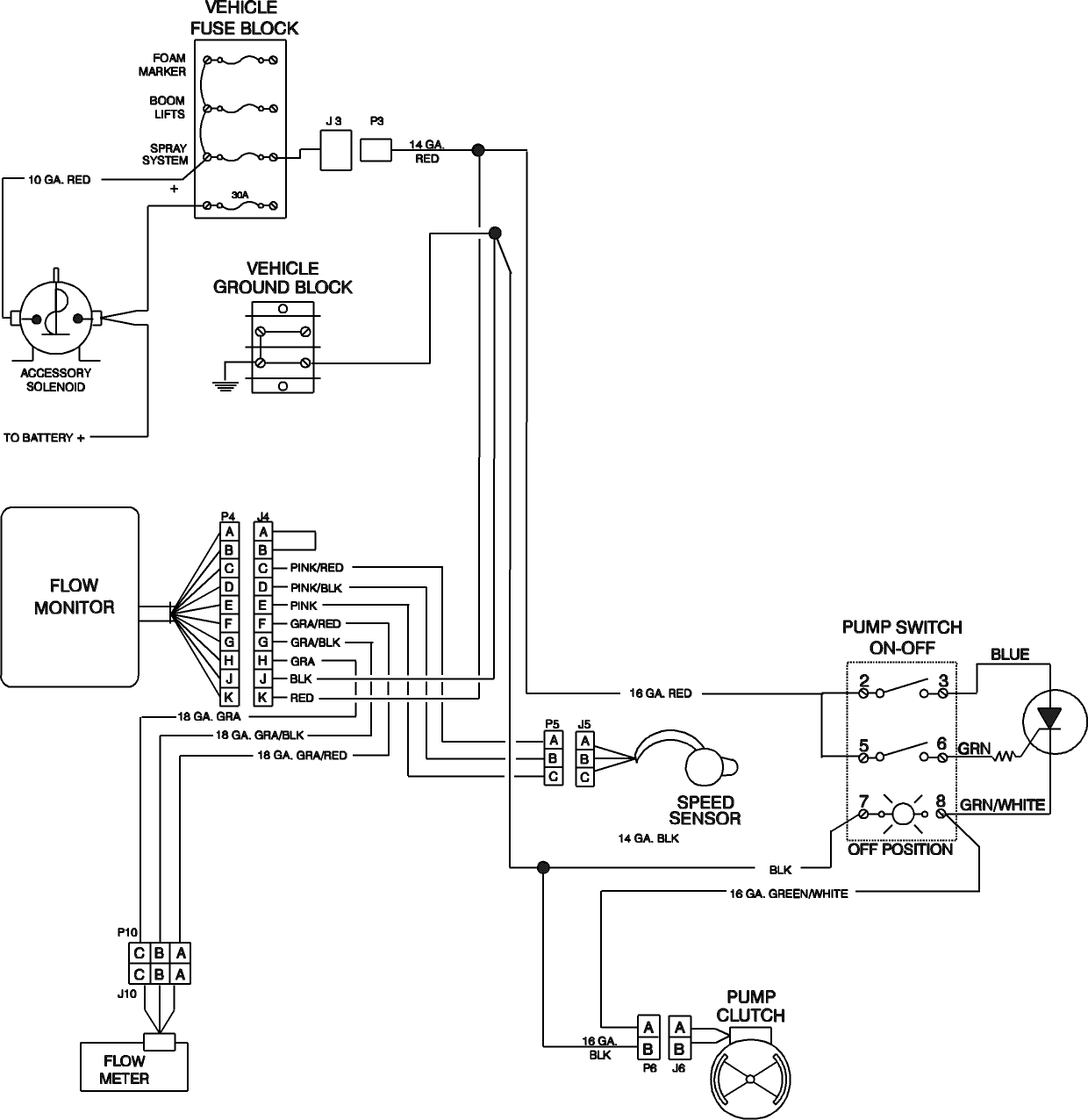 Spray System Electrical Schematic