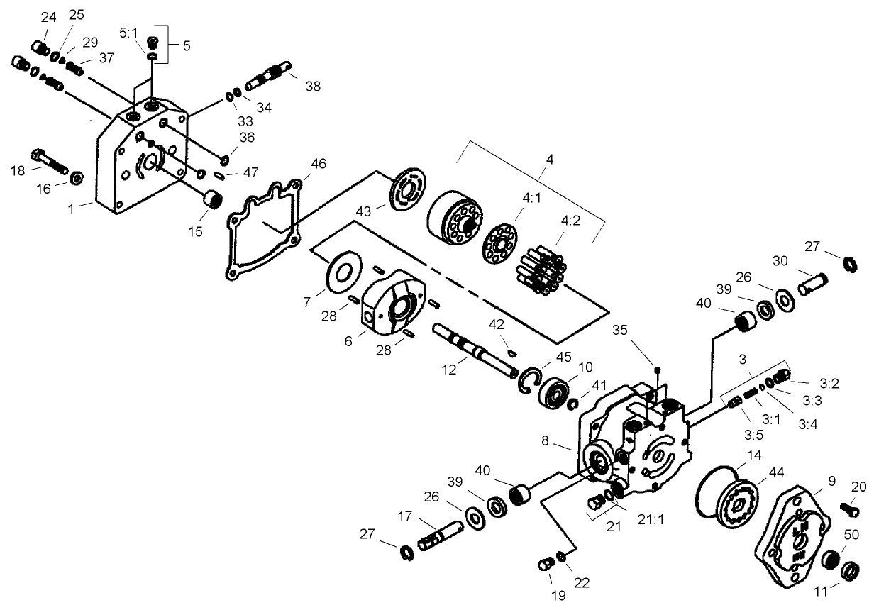 Hydraulic Pump Assembly No. 95-0156