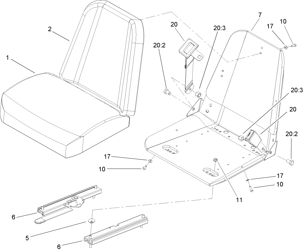 Seat Assembly No. 107-2116
