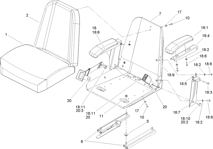 Seat Assembly No. 107-1867