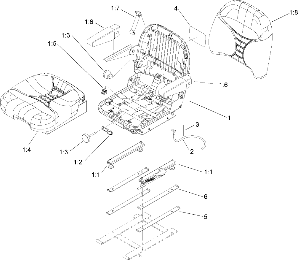 Suspension Seat Kit Assembly
