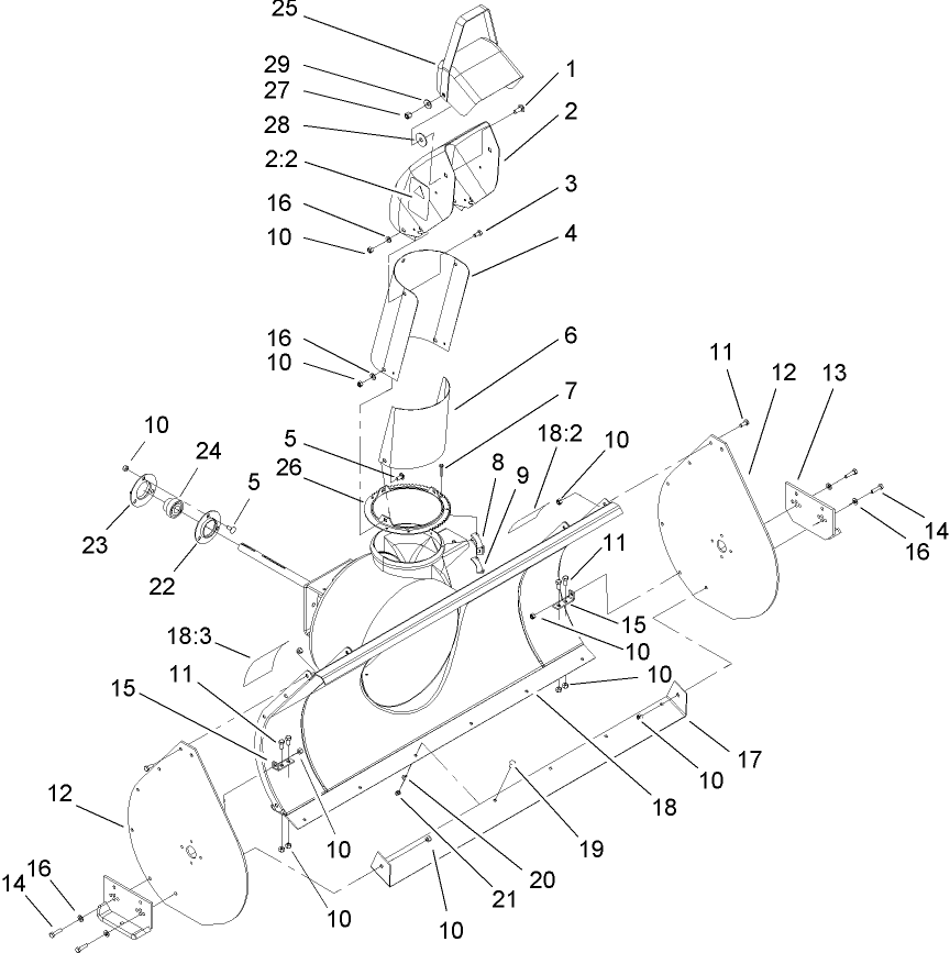 Discharge Chute Assembly