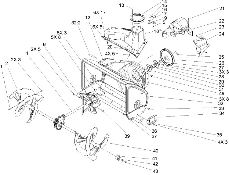 Auger and Housing Assembly