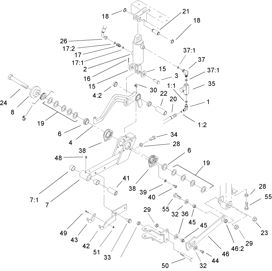Center Lift Arm Assembly