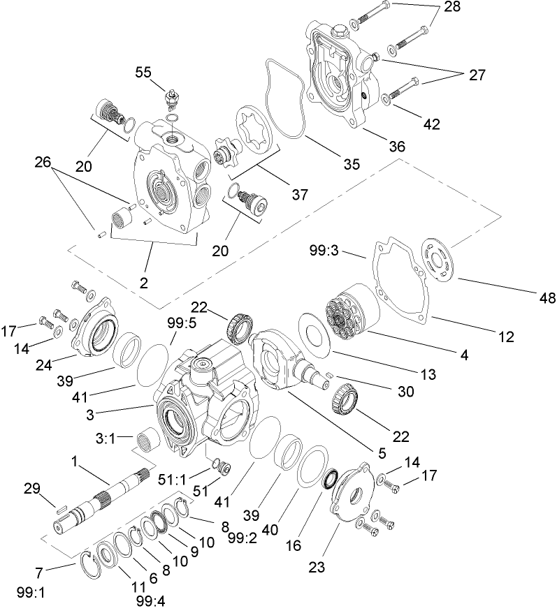 Hydraulic Pump Assembly No. 104-3874