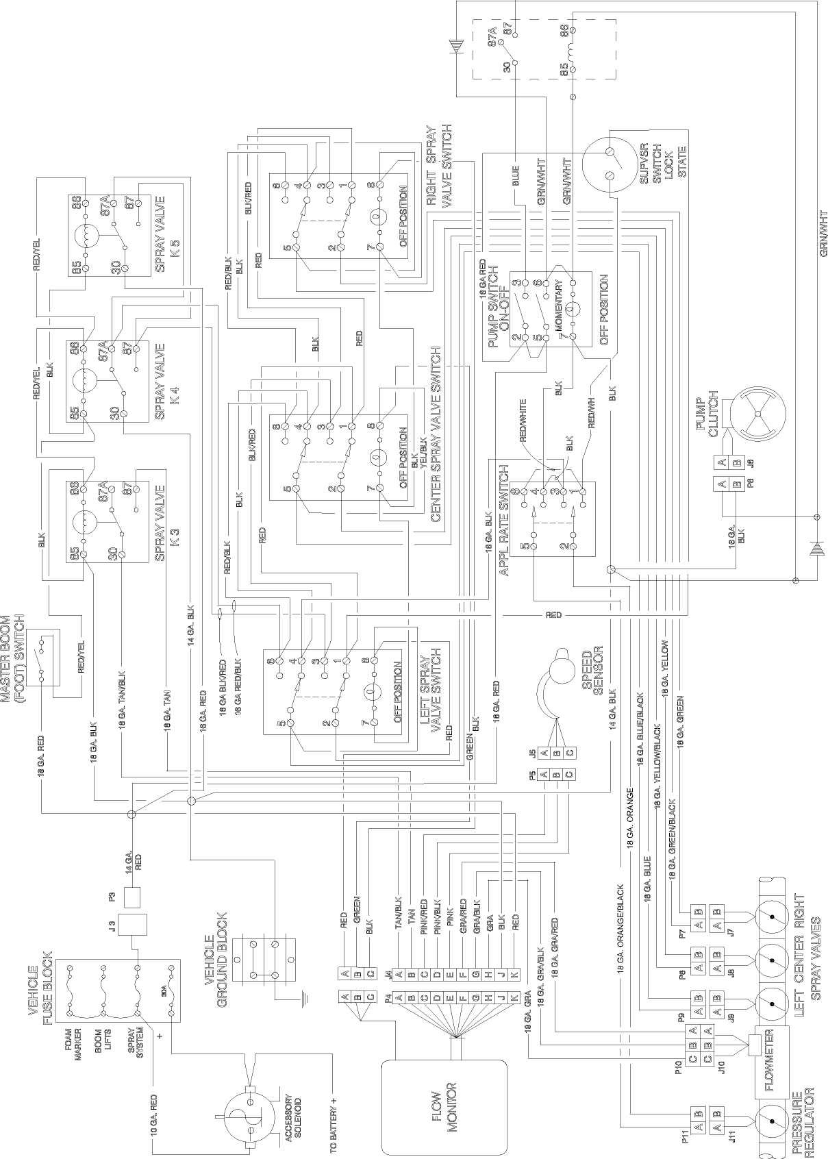 Spray System Elctrical Schematic
