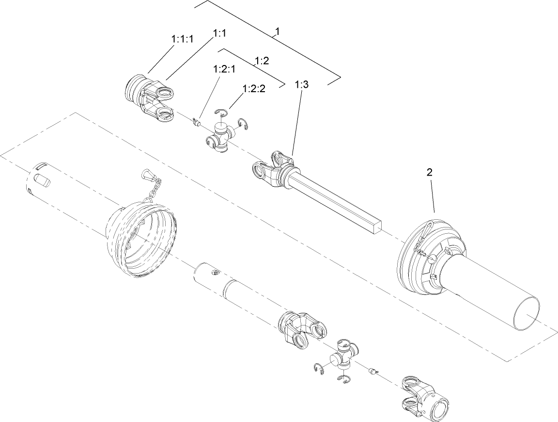 Joint, Shaft and Guard Assembly No. 107-1144