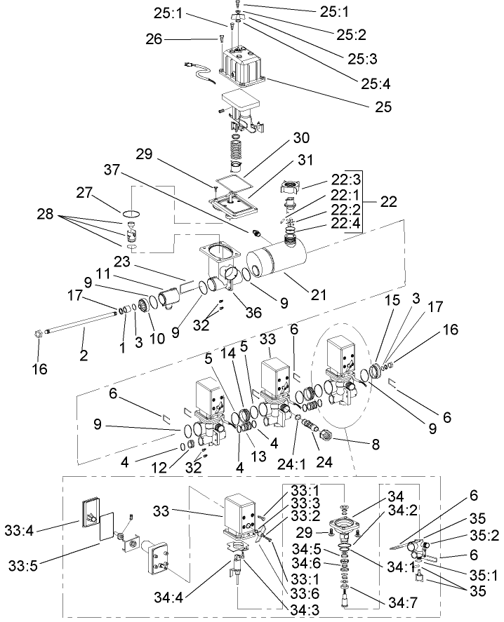 EVC Control Valve Assembly