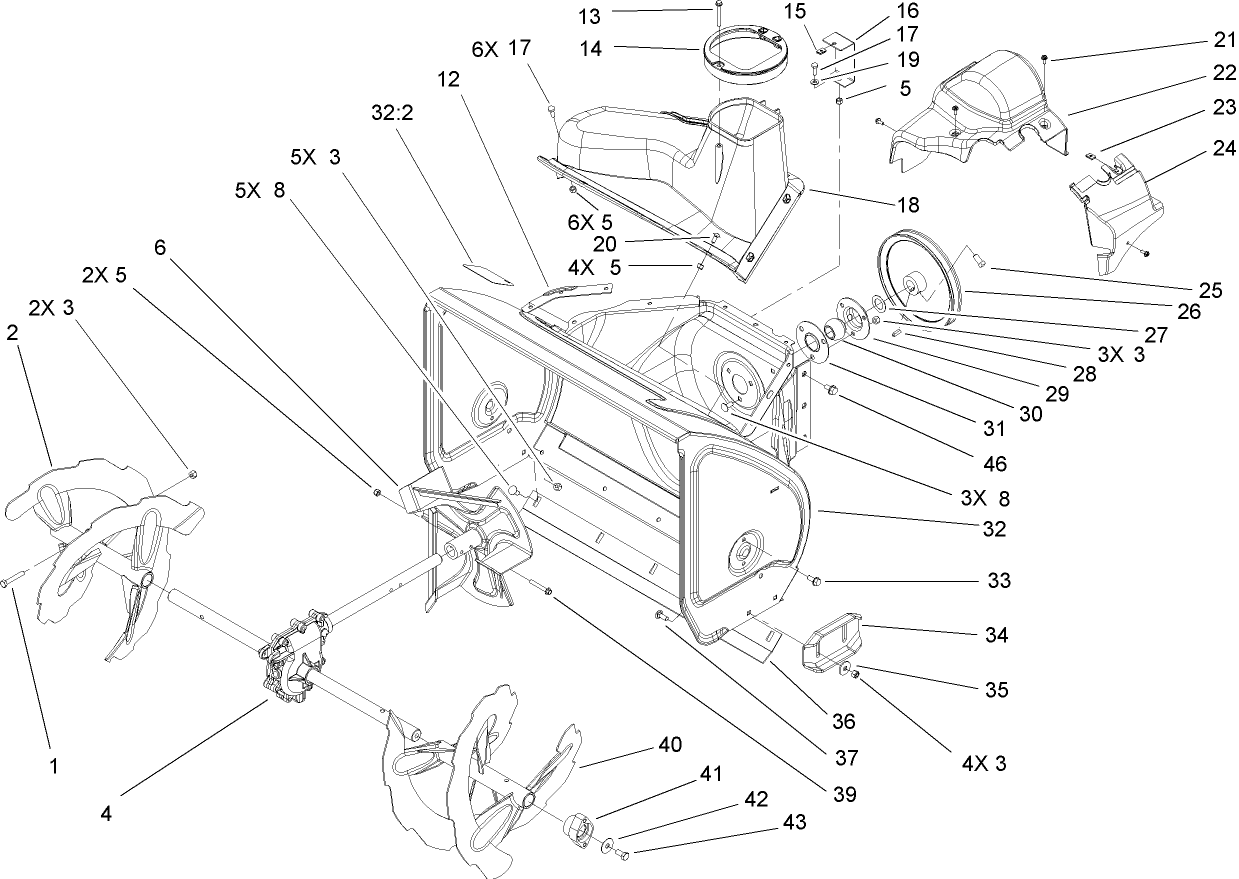 Auger and Housing Assembly