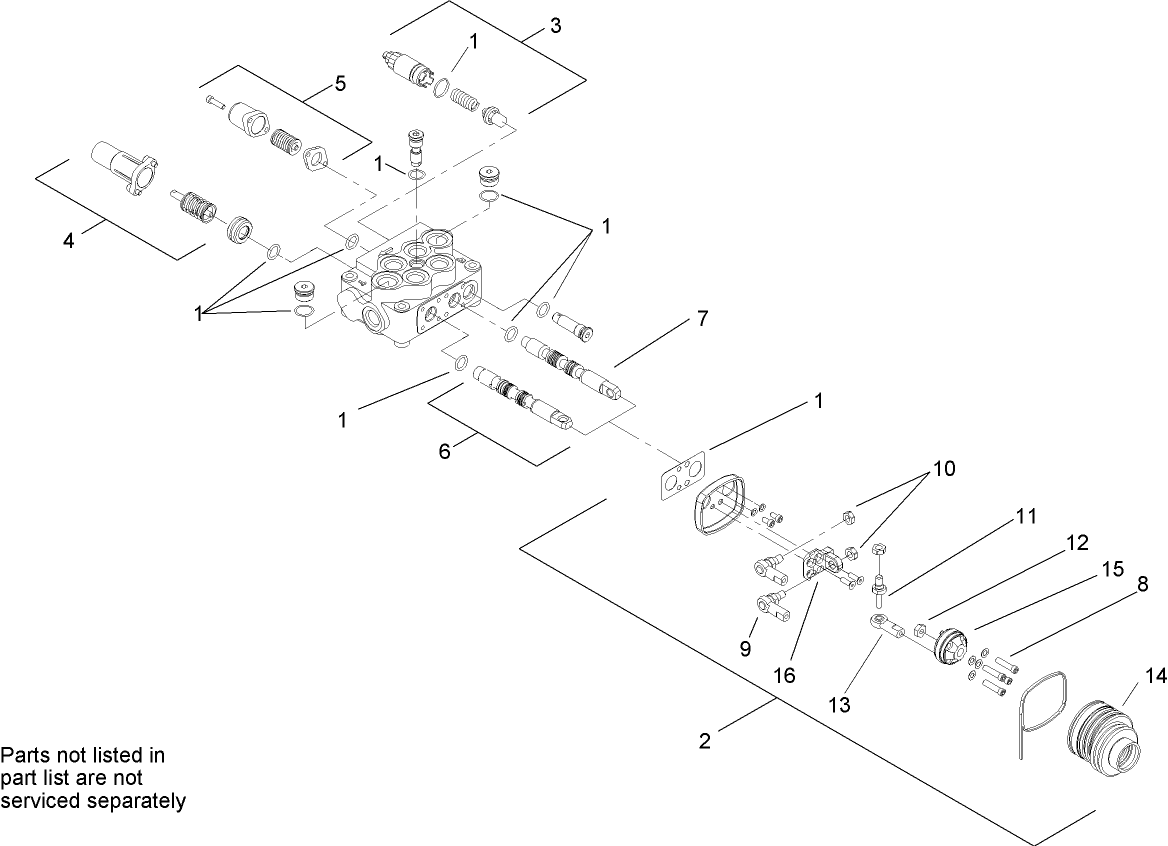 Two-Spool Valve Assembly No. 95-3536