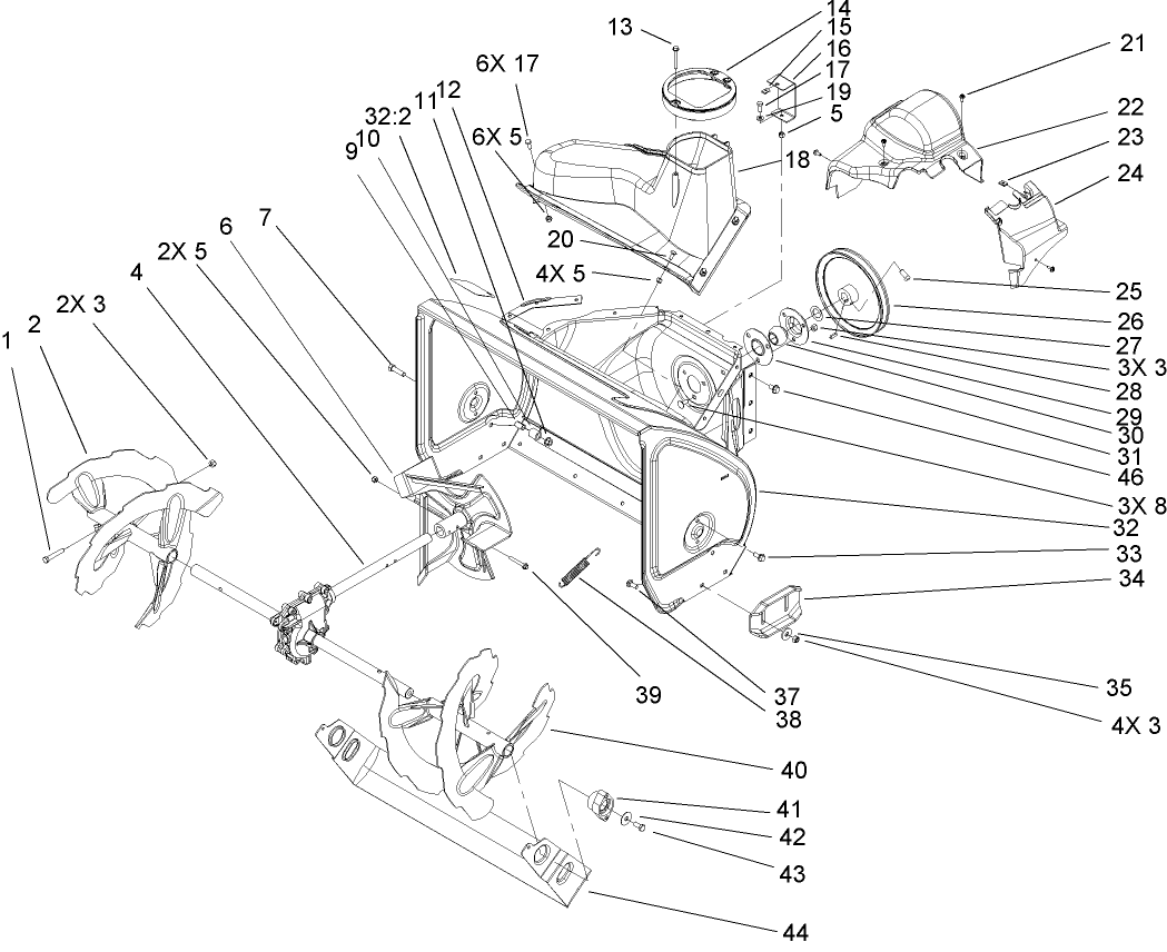 Auger and Housing Assembly