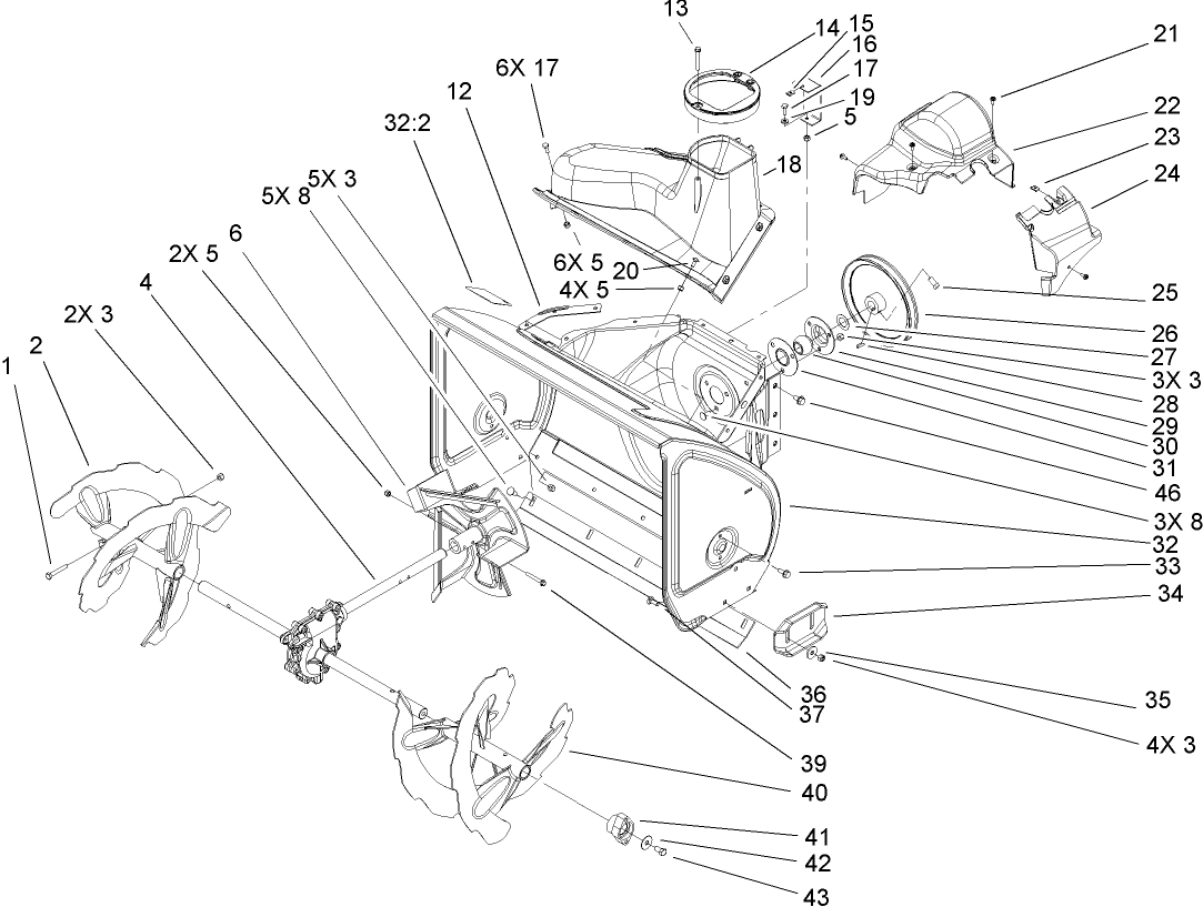 Auger and Housing Assembly