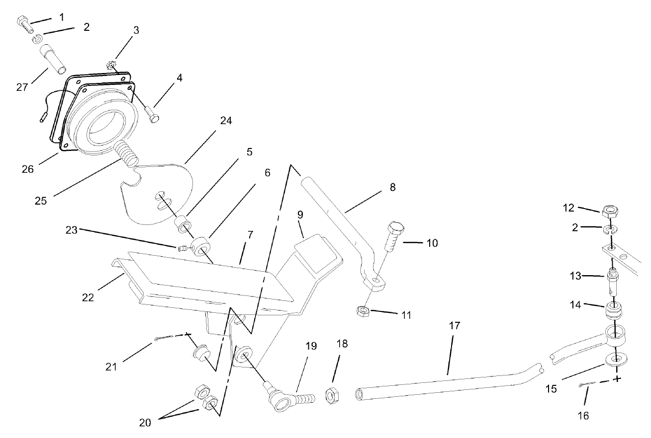 Traction Pedal and Cruise Control Assembly