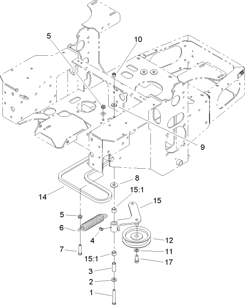 Pump Idler and Belt Assembly