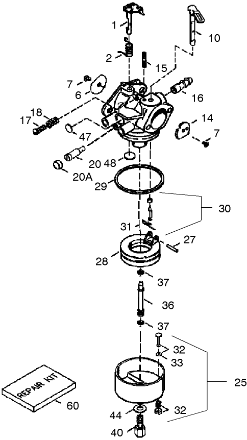 Carburetor Part No. 640054