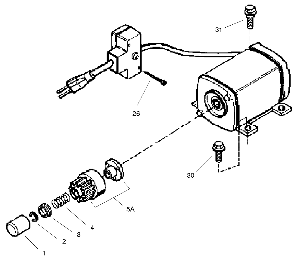 Electric Starter (220 Volt) Part No. 37102