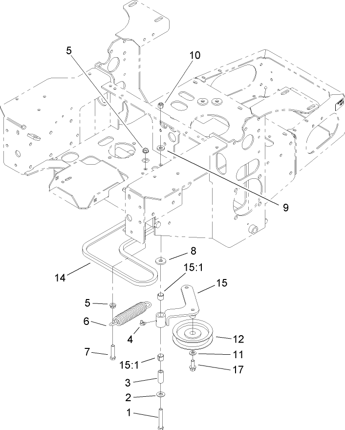 Pump Idler and Belt Assembly