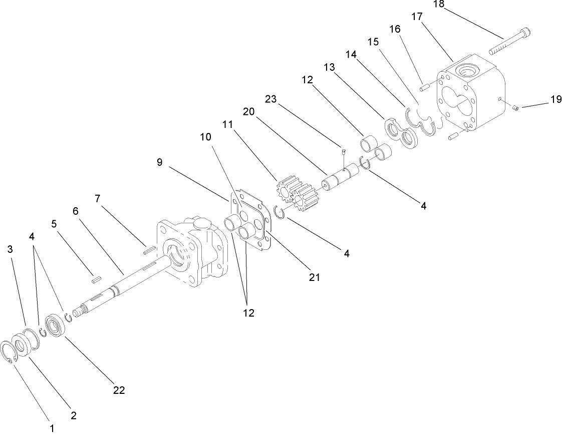 Hydraulic Pump Assembly No. 106-6649