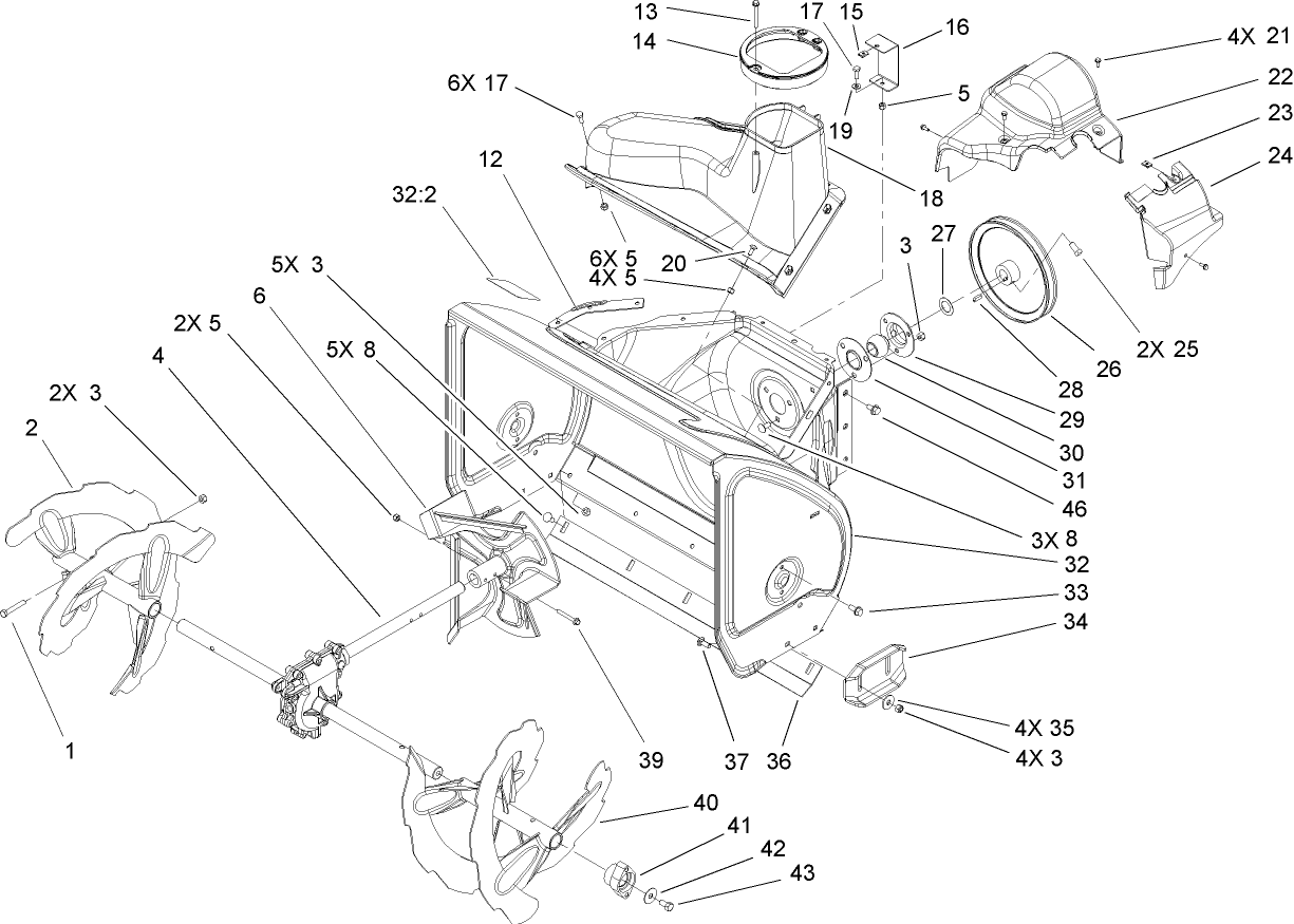 Auger and Housing Assembly