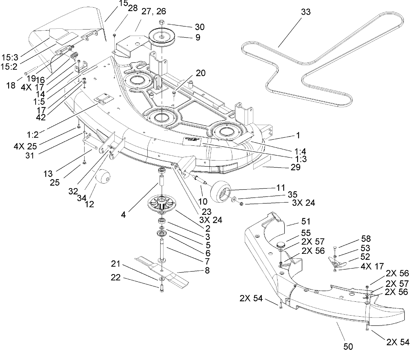 44in Deck Assembly