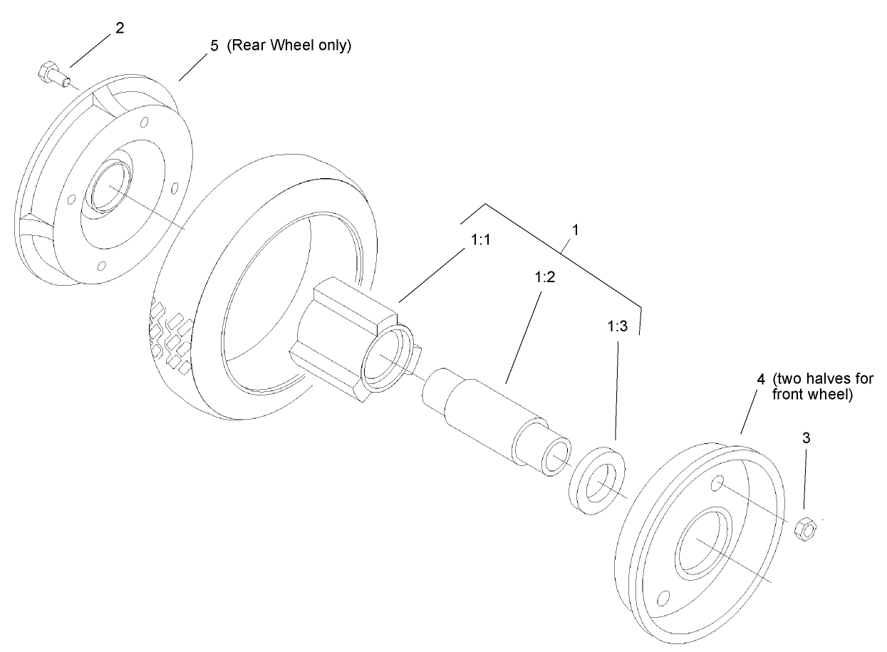 Front and Rear Wheel Assembly