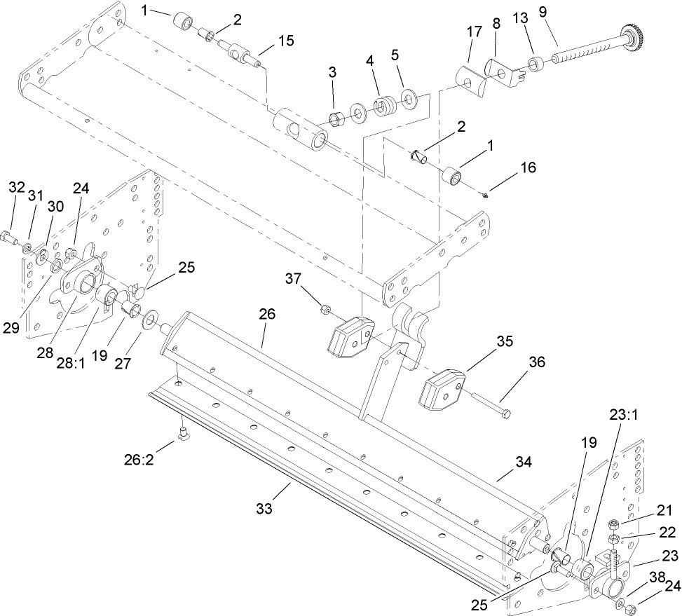 Bedbar Assembly