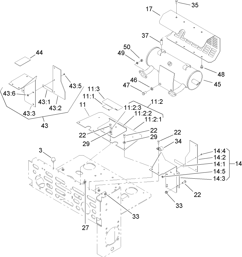 Muffler and Guard Assembly