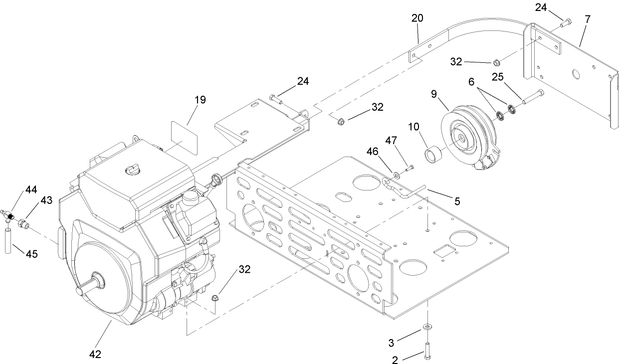Engine and Clutch Assembly
