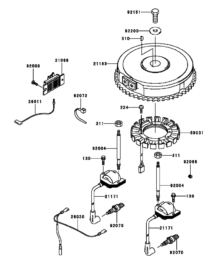 Electric Equipment Assembly Kawasaki FH531V-AS11