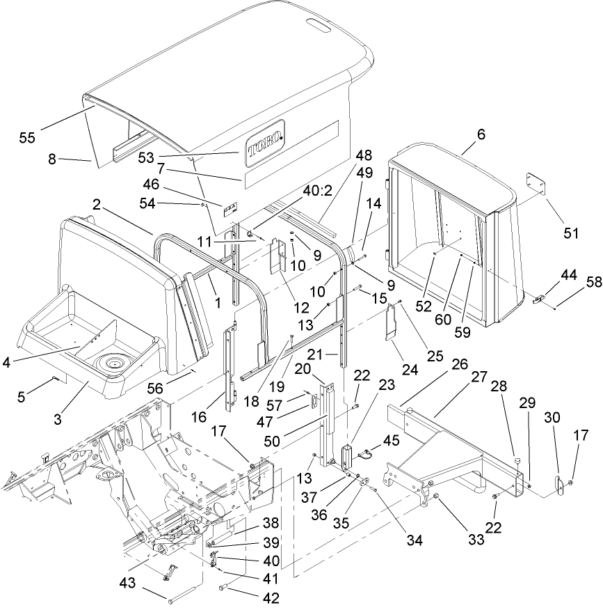 Hood Screen and Bumper Assembly