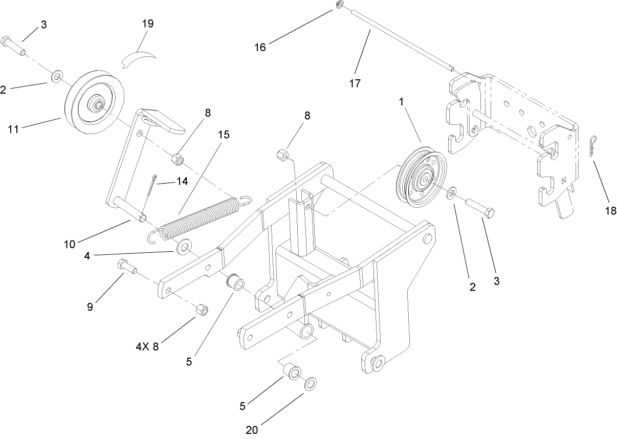 Pulley and Hitch System Assembly
