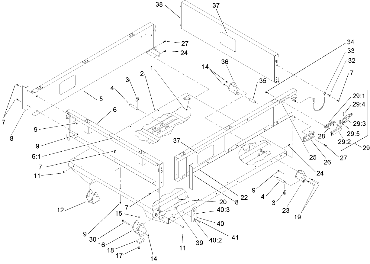 Full Bed and Side Panel Assembly