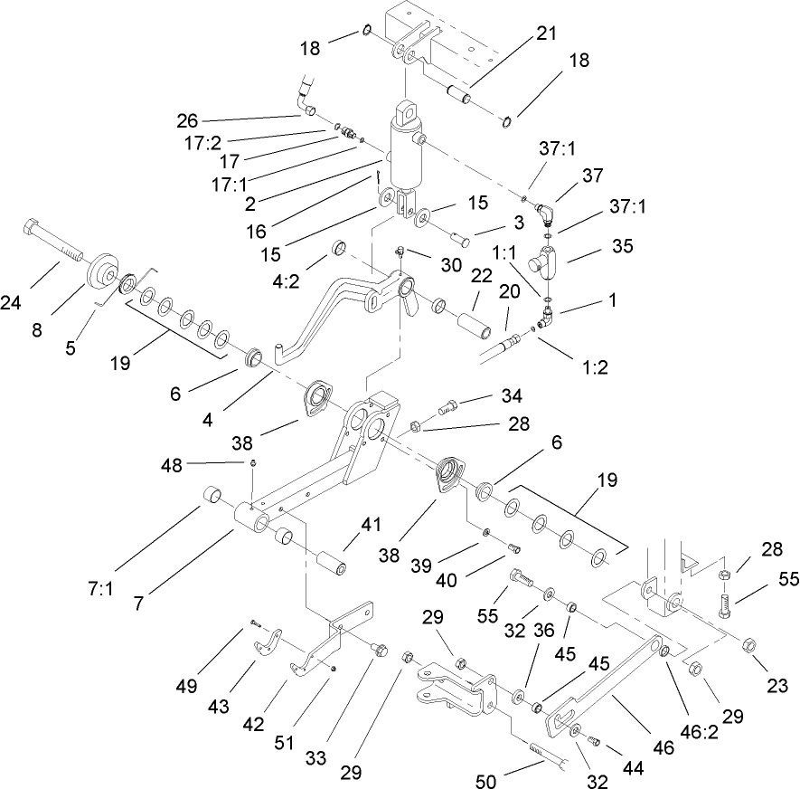 Center Lift Arm Assembly