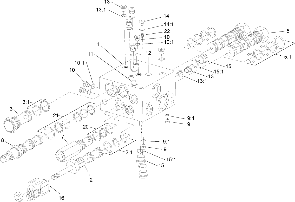 Four Wheel Drive Manifold Assembly No. 100-3054