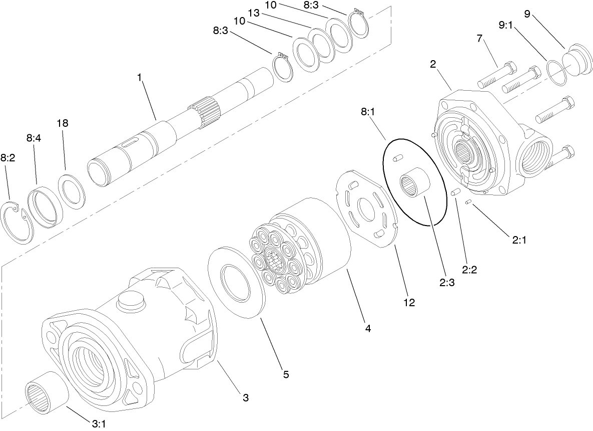 Piston Motor Assembly No. 100-3052